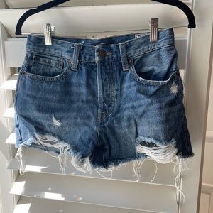 free people jean shorts size 25